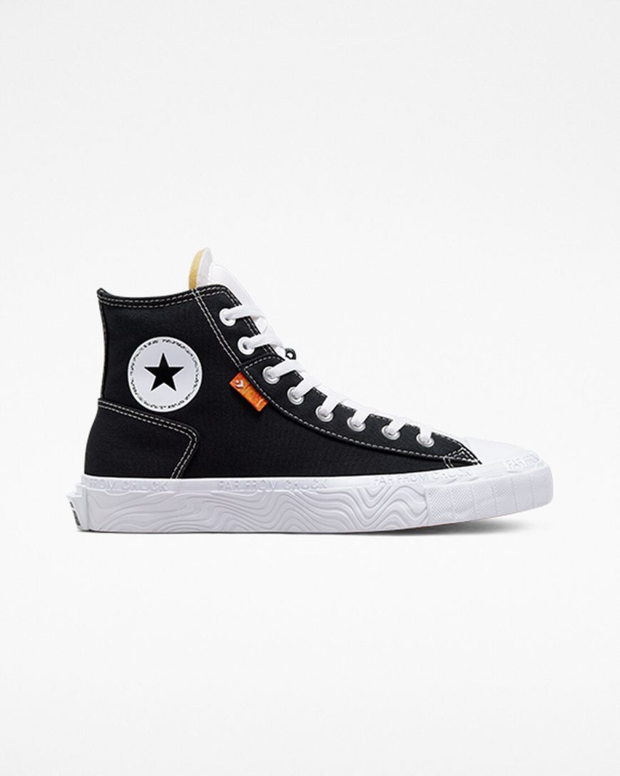 Zapatillas Altas Converse Chuck Taylor Alt Star Canvas Hombre Negras Blancas | PE 4PW20L